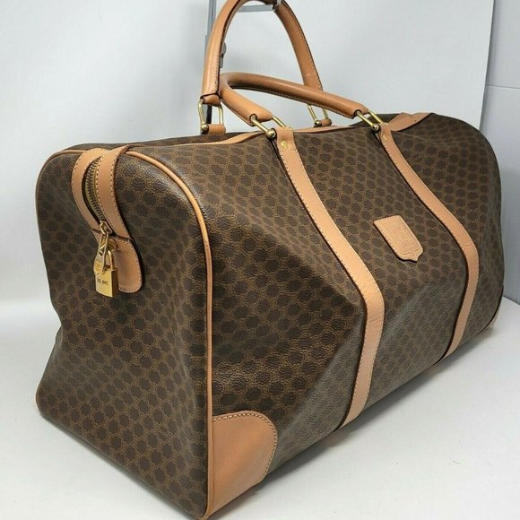 Celine Handbags - Auth Vintage Celine Triomphe Canvas XLarge Luggage